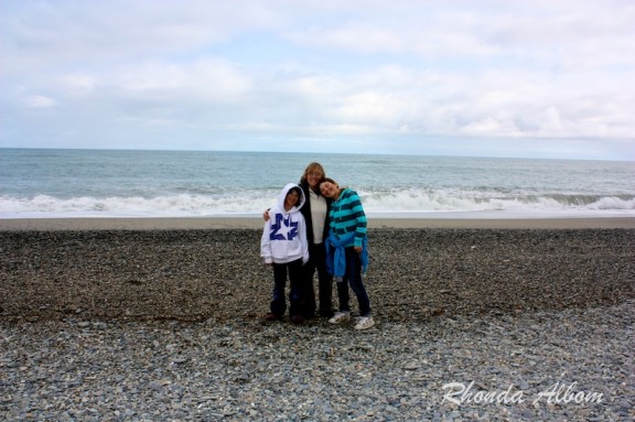 Beach at Ship Creek in New Zealand