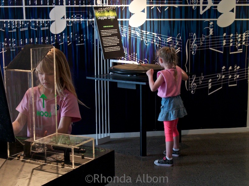 Sounds Amazing exhibit at MOTAT Museum of Transport and Technology in Auckland New Zealand