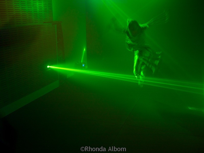 Laser maze at MOTAT Museum of Transport and Technology in Auckland New Zealand