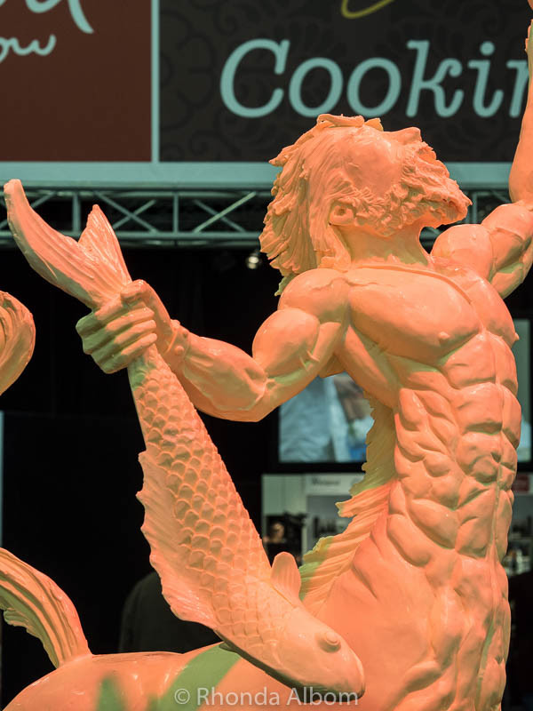 A giant centaur made out of margarine at the Auckland Food Show 2016