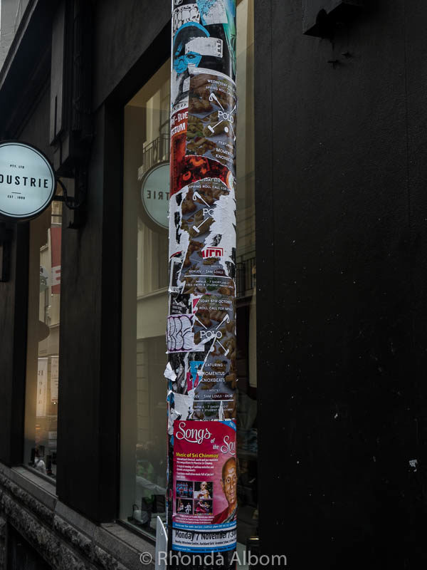 Paste up art in Auckland New Zealand
