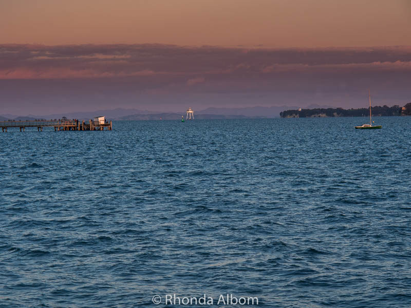 A perfect sunset in Devonport New Zealand