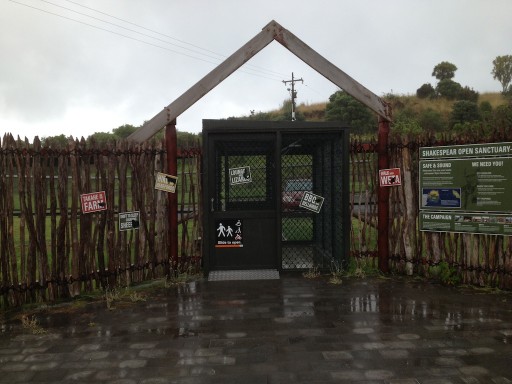 Waterfall Gully Gate at Shakespear Park trapped in the Park