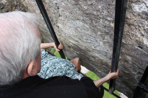 Hubby gets Eloquence as he Kisses the Blarney Stone! Kiss the blarney stone