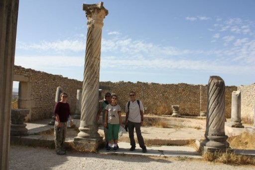 Intricately carved columns at Volubilis, Morocco Intricately carved columns at Volubilis, Morocco