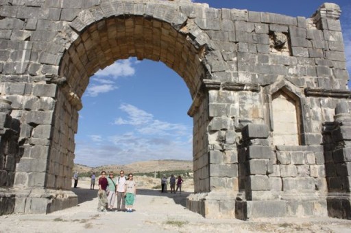 Victory Arch in the ancient Roman ruins of Volubilis, Morocco Victory Arch in the ancient Roman ruins of Volubilis, Morocco