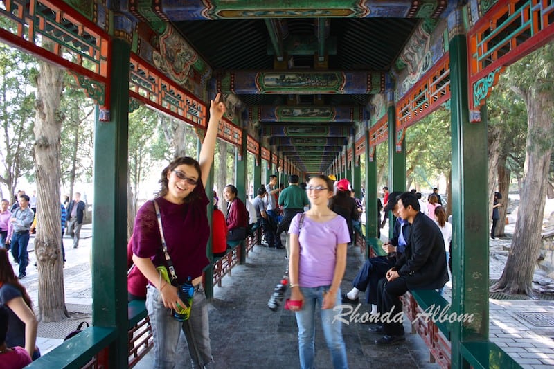 world’s longest painted corridor at Summer Palace in Beijing China