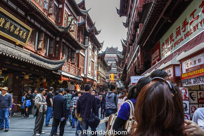 A street for meeting friends, having tea, shopping, gathering or just walking in Shanghai, China