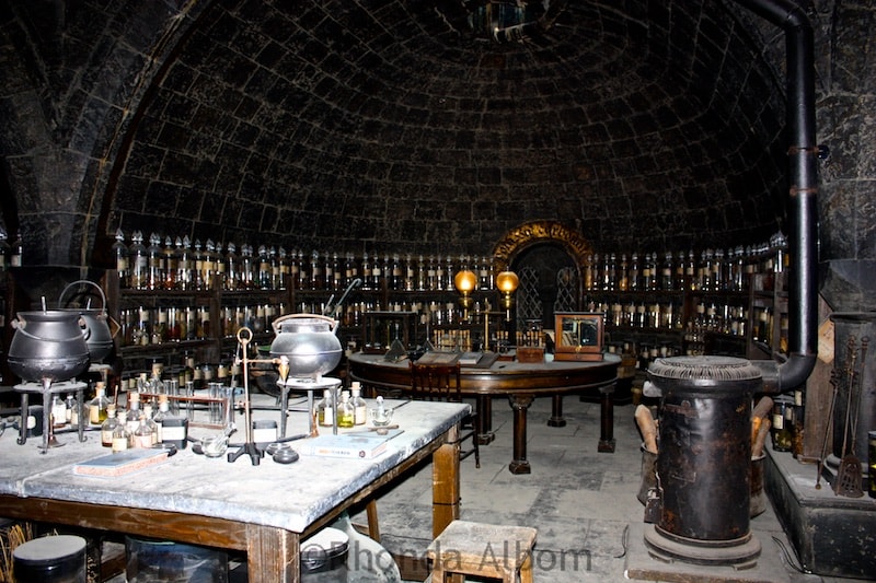 Potions class - Harry Potter Studio tour, London. For more information visit Albom Adventures