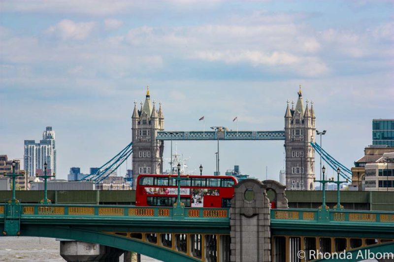 London in One Day: How to See the Highlights of England's Capital City 17 A double decker bus passing in front of the Tower Bridge in London, England