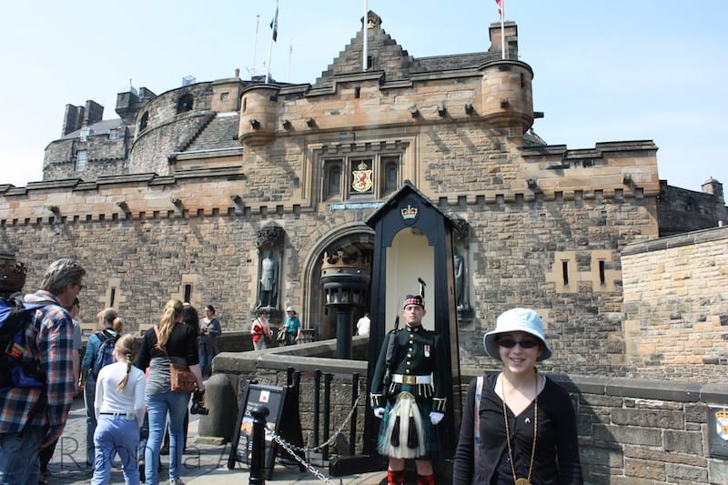Traditional Guards outside Edinburgh Castle