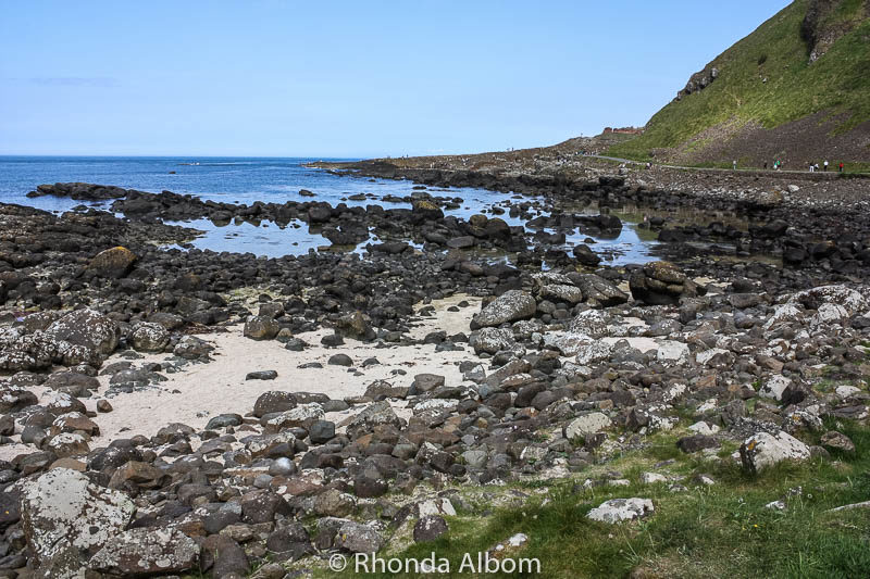 Giant's Causeway Coastal Route: Belfast to Dunluce Castle 5 View from Causeway Coastal Route as we approach Giant's Causeway on foot.