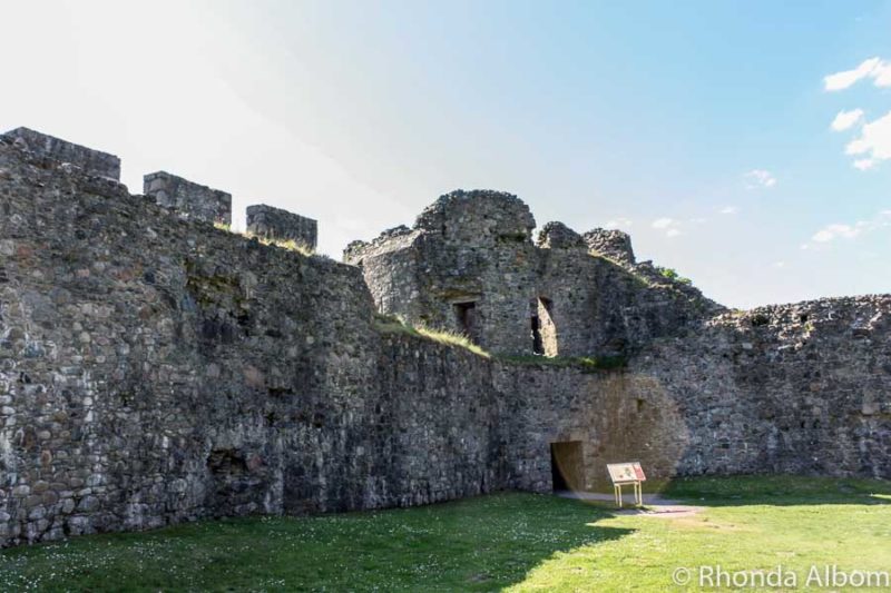Ruins of Inverlochy Castle in Fort Williams Scotland