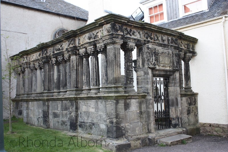 A tomb in Inverness Scotland