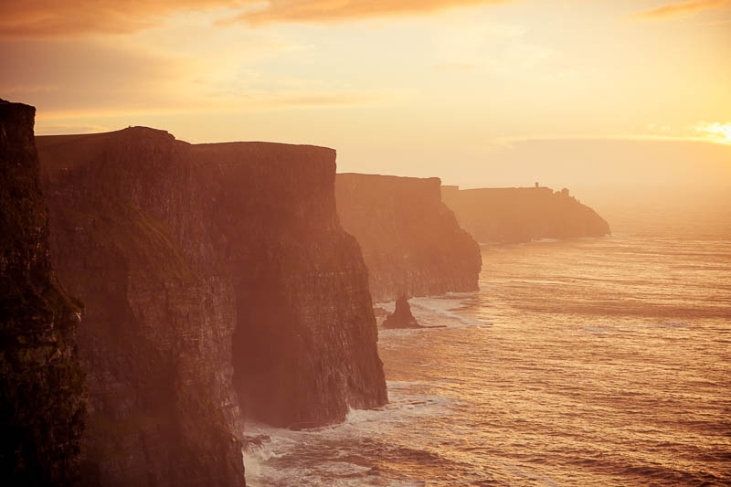 Driving Around Ireland - Our Irish Road Trip Loop from Dublin 11 Cliffs of Moher at sunset, a highlight of an Irish road trip