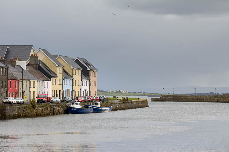 Beautiful harbor city Galway is a great place to spend a night on an Irish road trip