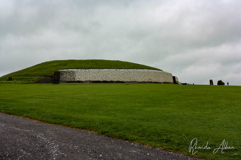 Our first look at Newgrange Tomb, see from an Irish road trip