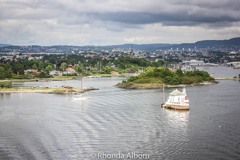 Sailing out of Oslo Norway on MSC Opera