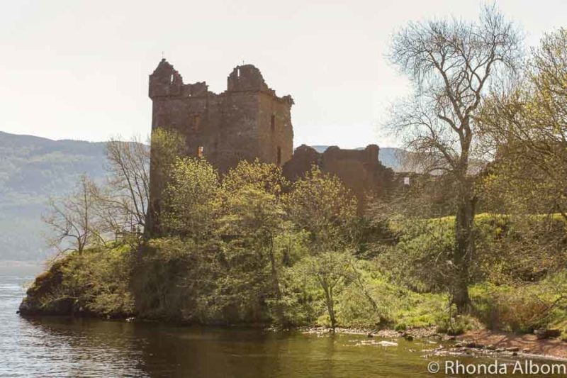 Scotland Road Trip: Edinburgh to Scottish Highlands 15 Urequardt Castle Ruins on Loch Ness, Scotland