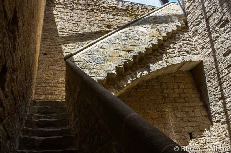 9 Medieval Towns in Catalonia: Barcelona to the Dali Museum 21 Inside the medieval castle in Bisbal D'Emporda in Costa Brava Spain