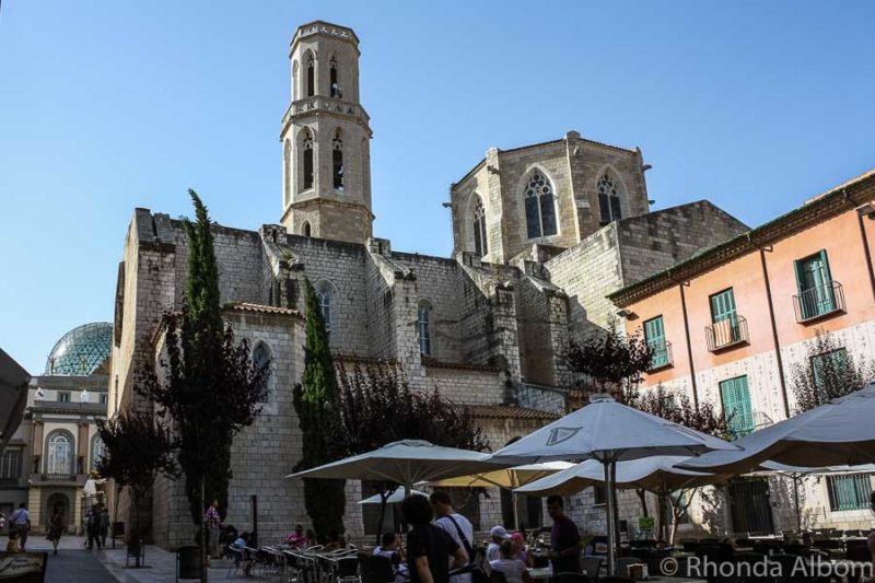 9 Medieval Towns in Catalonia: Barcelona to the Dali Museum 23 Isglsia De Sant Pere in Figueres, Spain, the medieval church that Salvador Dali was baptized in as a boy.