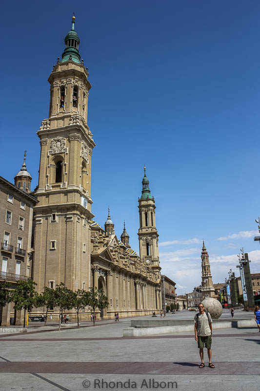 Plaza del Pillar in Saragossa Spain