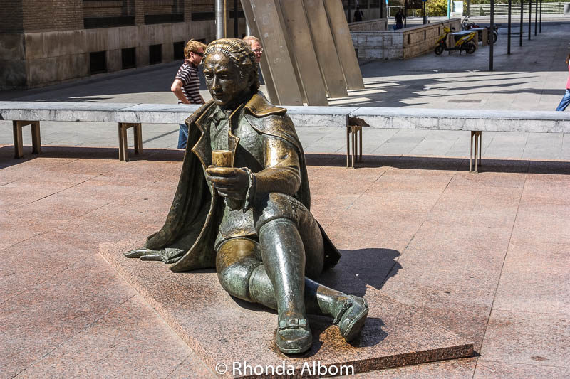 One of a series of sculptures dedicated to in Saragossa Spain