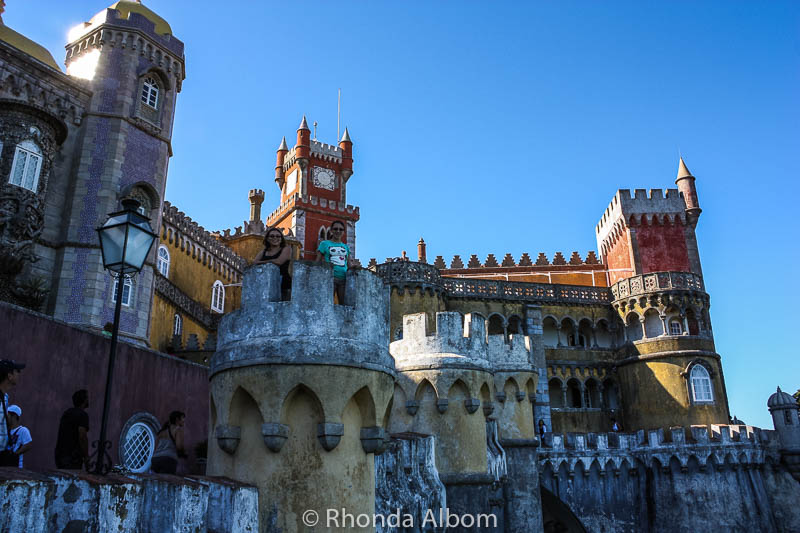 Colourful Pena Palace in Sintra Portugal