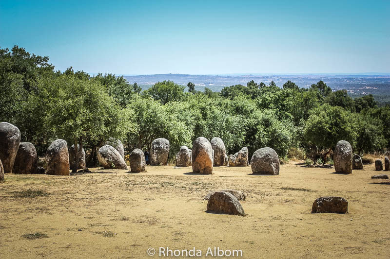 Cromlech of the Almendres Megalithic.