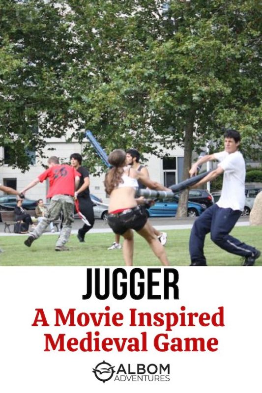 Jugger: A Movie Based Sport (or Medieval Rugby Game) We Saw in Spain 2 Participants in a jugger match practice battling.