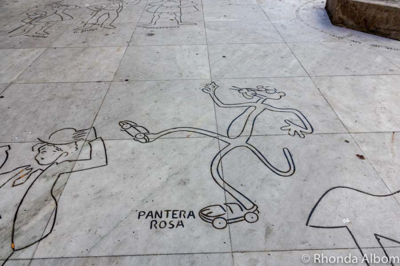 Plaza del Humor in La Coruna Spanje