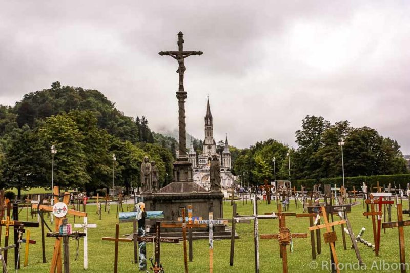 Our first view of the Sanctuary of Our Lady of Lourdes