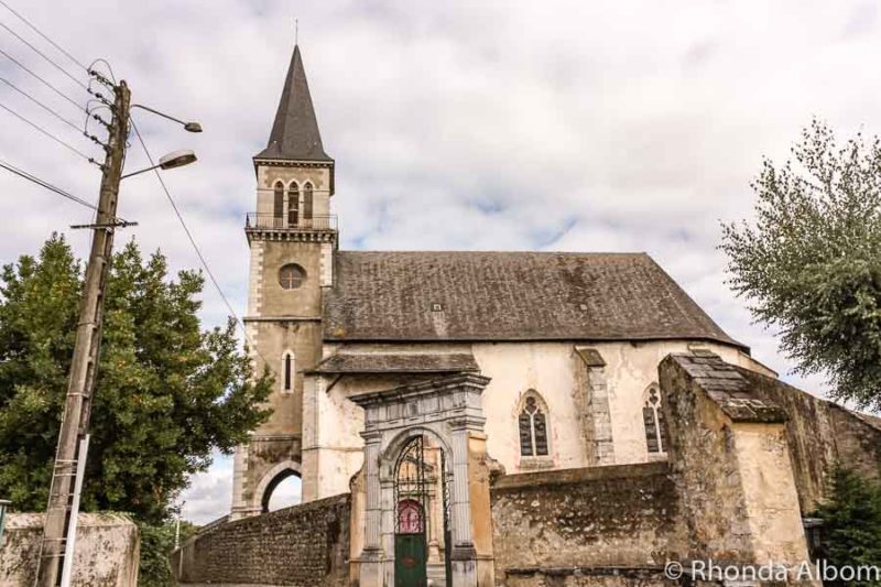 The main church in Pouzac, an impromptu stop on our Pyrenees road trip in France