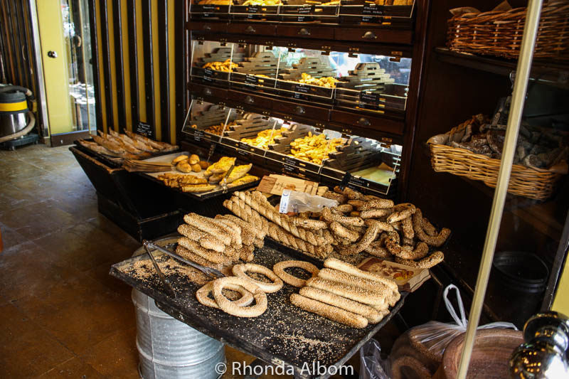Bread at a bakery in Athens Greece