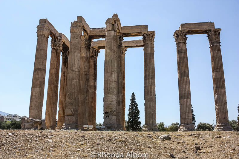 Temple Olympia Zeus in Athens Greece