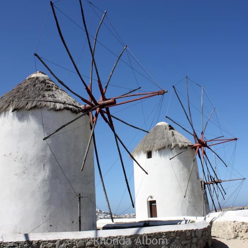 At the cruise port of Mykonos Greece, off the Norwegian Spirit