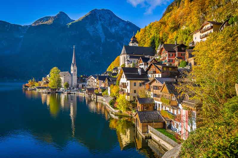 Hallstatt mountain village in Austria