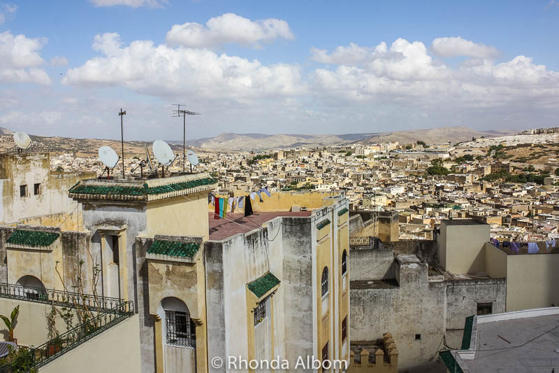 Authentic Fes Medina and 10 Things to Do in Fes Morocco 23 Rooftop view of Fes Morocco