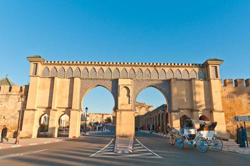Imperial City gate, one of the main things to do in Meknes Morocco
