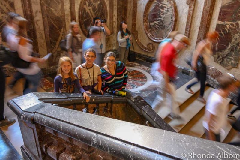 Interior of the Palace of Versailles, just outside Paris France
