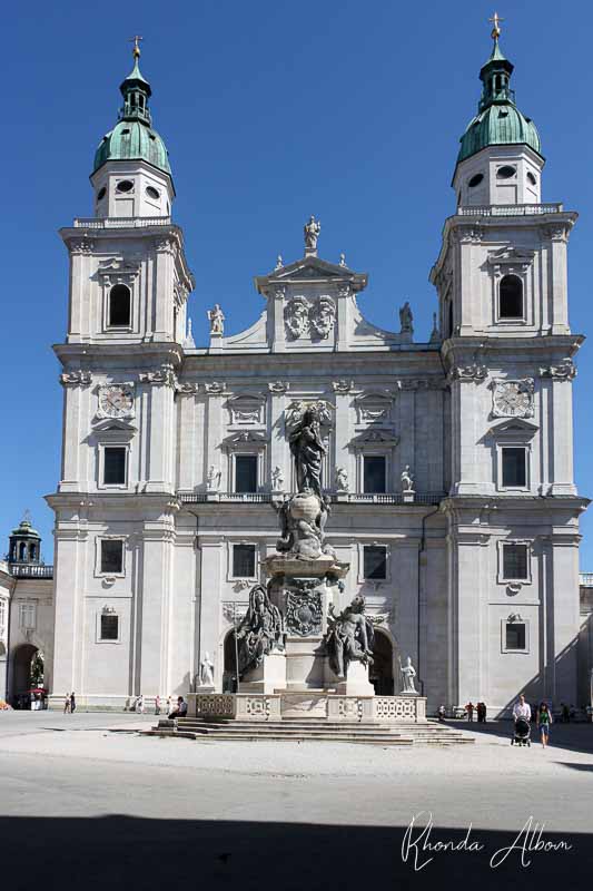 Cathedral in Residenzplatz a must see in Salzburg in a day