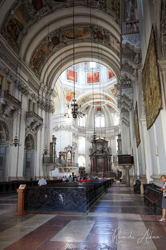Inside Salzburg Cathedral