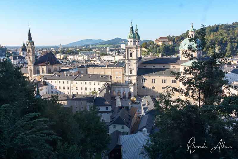 View from tram down from Hohensalzburg Fortress