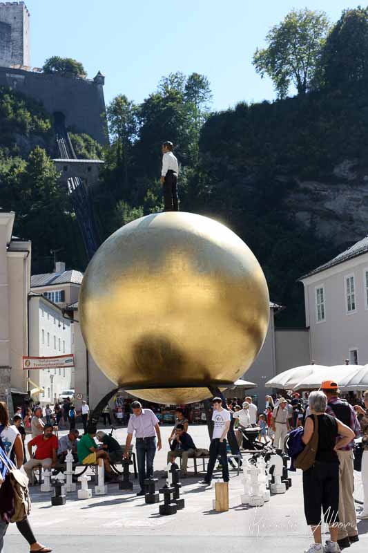One Day in Salzburg, Austria's Home to Mozart, Castle, and More 19 Artwork in Kapiteplatz