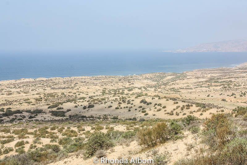 Is Moroccan Argan Oil from Goat Poop? Our Unusual Adventure 3 A barren and misty coastline as we drove from Essaouira to Agadir in Morocco