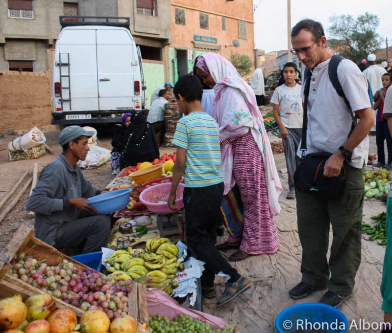 Traditional Moroccan Markets and a Donkey Parking Lot in Rissani 18 Food stalls at a tradition Moroccan market in eastern Morocco