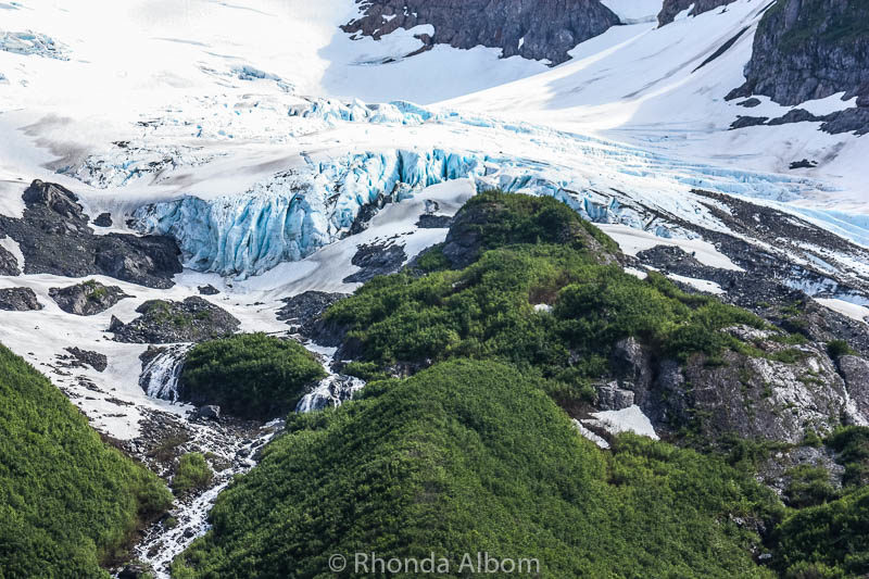 Anchorage to Whittier: Enjoy Getting to Your Cruise 14 Blue glacial ice of the Portage Glacier in the Chugach National Forest of Alaska