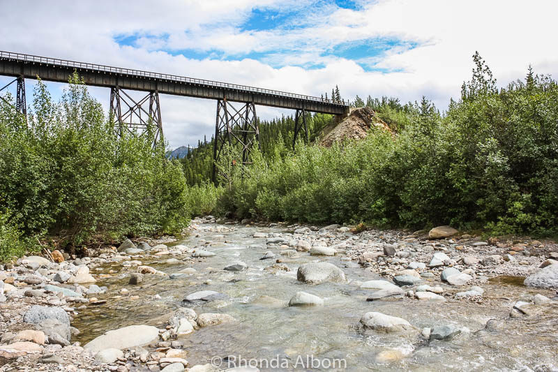 Alaska Train from Denali to Anchorage: Is Goldstar Worth the Extra Cost? 10 The train will pass over this bridge in Denali, Alasaka