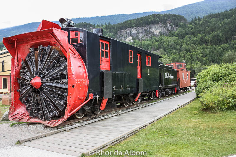 15 Free Things to do in Skagway Alaska: Excursions and Alternatives 4 Snow and Ice cutting train car in Alaska