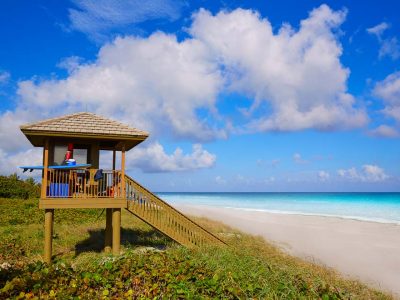 Lifeguard tower at the beach, one of the many things to do in Delray Beach Florida